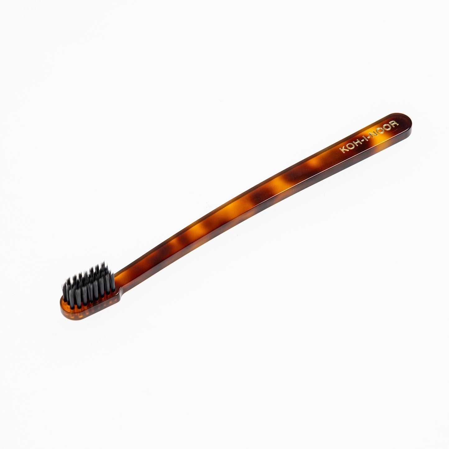 KOH-I-NOOR Coccola Tiny Head Toothbrush Soft Carbon Nylon Bristles TORTOISESHELL