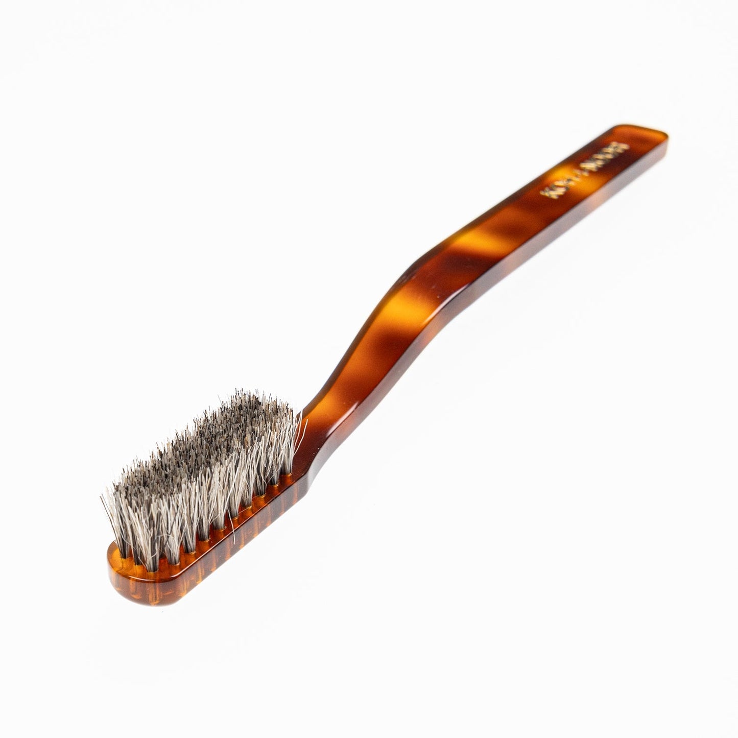 KOH-I-NOOR Tortoiseshell Toothbrush Extra Soft Natural Badger Bristles Big Head