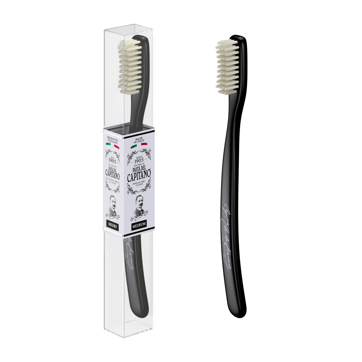 CAPITANO Classic Toothbrush Black