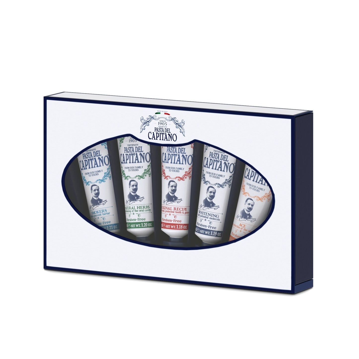 CAPITANO Travel Toothpaste Gift Box (5 x 25ml)